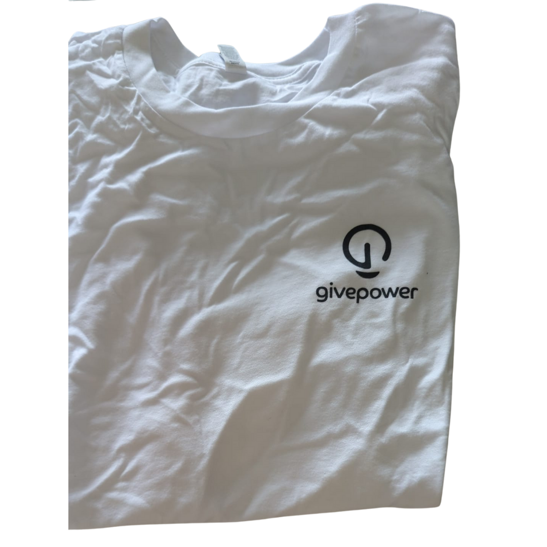 Bella Canvas SS Tee GivePower White - GL67