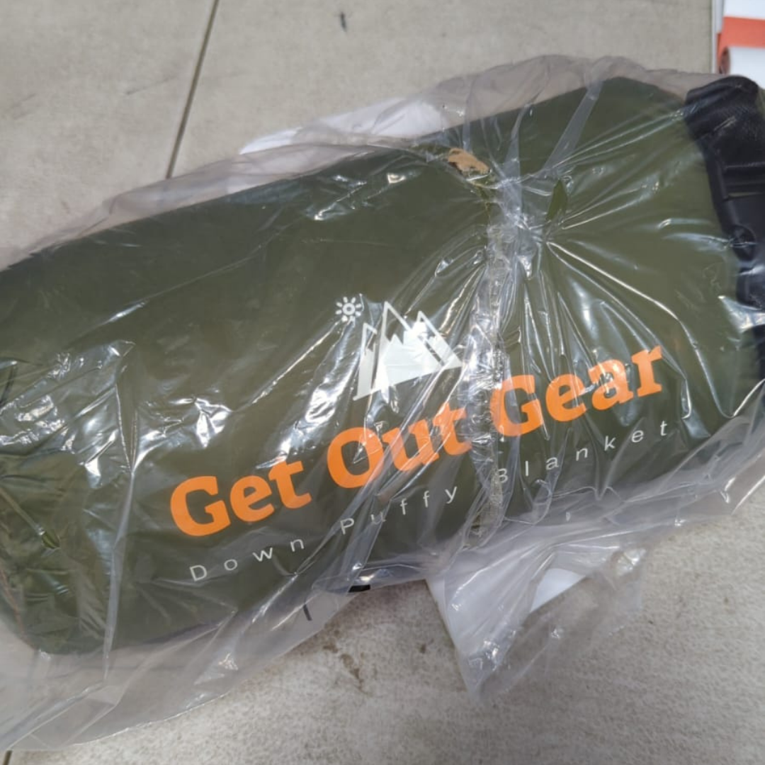 Get Out Gear Puffy Blanket aka "Down Puffy Camping Blanket" (Green) - GL62