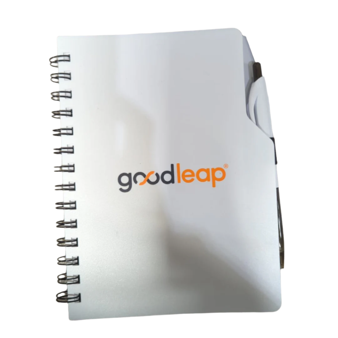 GoodLeap Spiral Notebook with Pen White - GL98