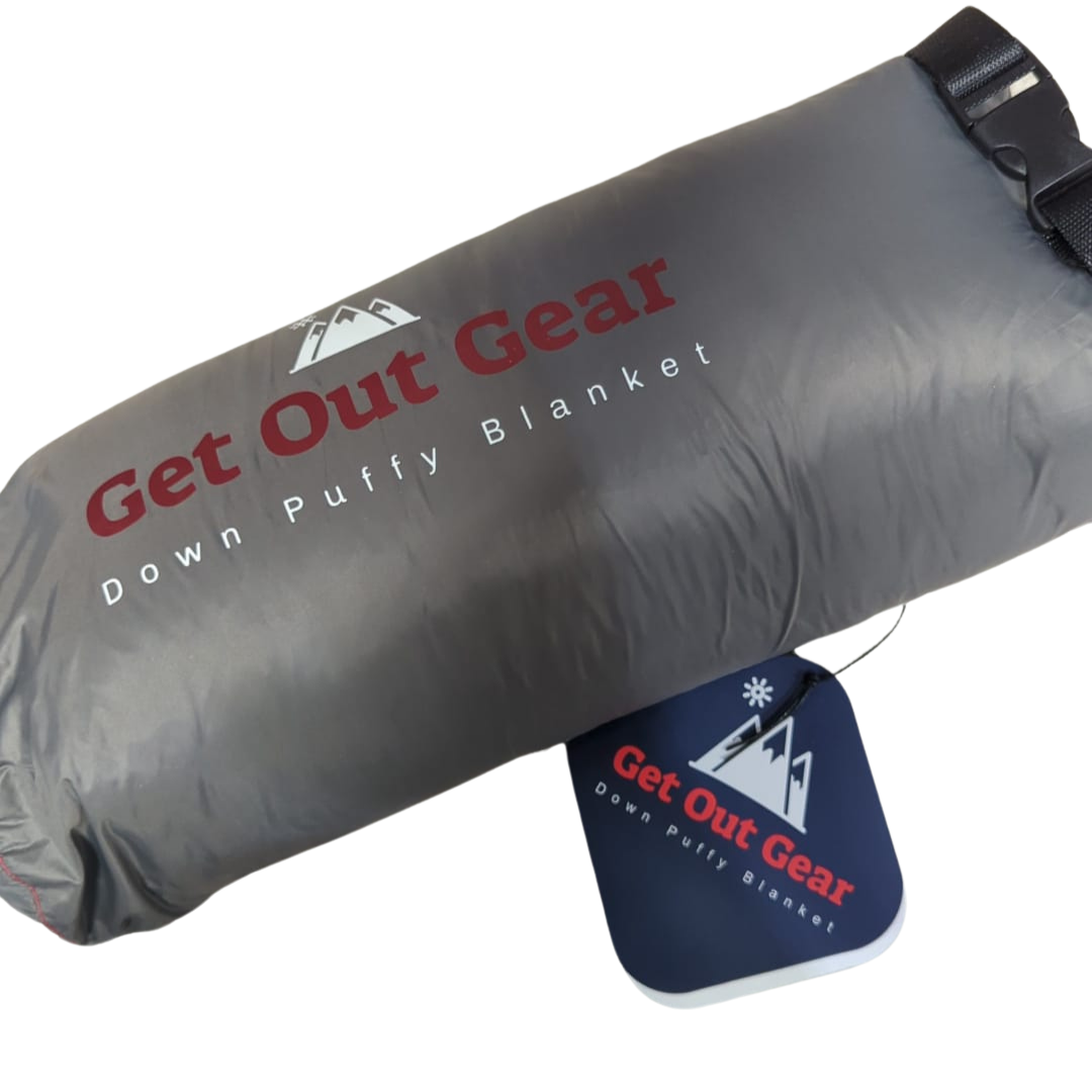 Get Out Gear Blanket aka "Down Puffy Camping Blanket" (Gray) - GL61