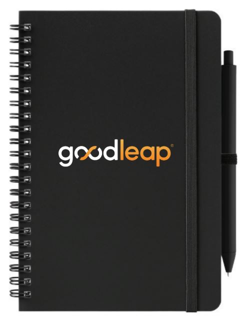 GL150 Black Spiral Notebook